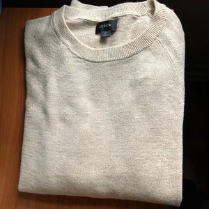 J. Crew Sweater Linen - Cotton Small Oatmeal